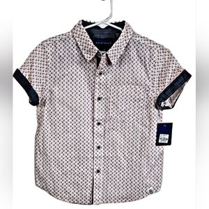 Boys' Perry Ellis Short Sleeve Button Down Dress Shirt- Size 4